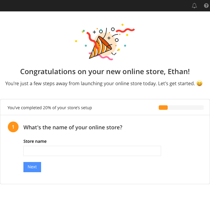 Updating Onboarding for Online Stores